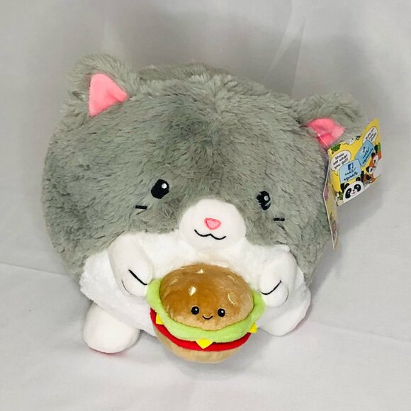 Mini Squishable Kitty Holding A Burger (NWT) - Picture 1 of 5